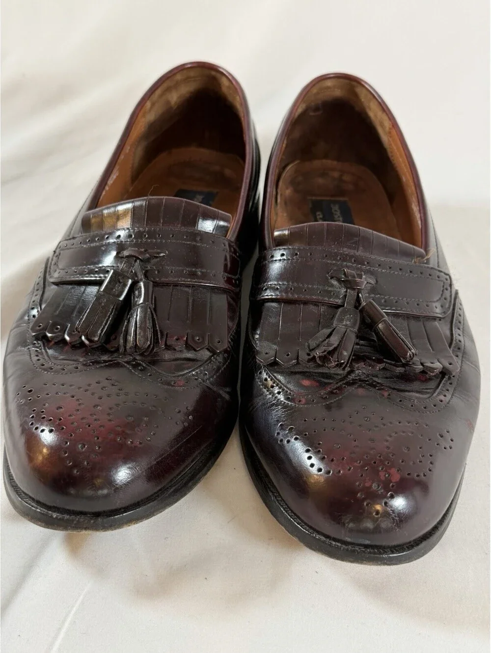 Bostonian Wingtip Tassle Loafers - Size 9